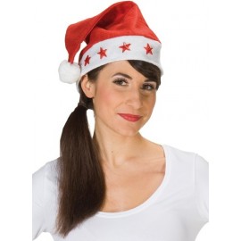 Bonnet de noël avec étoiles clignotantes