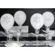 Ballon Flocon blanc argent les 8