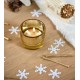 Confettis de table flocon de neige blanc 20 g