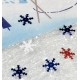 Confettis de table flocon de neige bleu 20 g