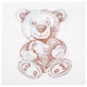 Serviette de table Ourson en papier les 20