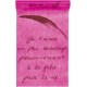 Chemin de table je t'aime intissé fuchsia