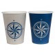 Gobelets carton Bord de mer les 10