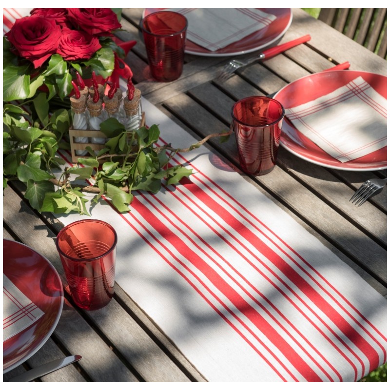 Chemin De Table En Coton Uni 40x140 Cm - Décoration élégante Pour Salle à Manger, Cuisine Ou événement