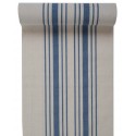 Chemin de table Tradition bleu coton 3 M