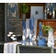 Chemin de table tradition bleu coton 3 M