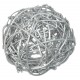 Boules rotin argent 9 cm les 4