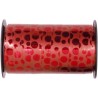 Bolduc à pois rouge satiné 50 M