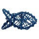 Poissons en rotin bleu marine déco les 4