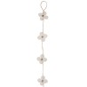 Guirlande d'orchidées blanches en tissu 128 cm