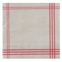 Serviettes de table Tradition rouge papier les 20