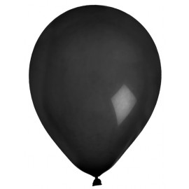 Ballons en latex noir 23 cm les 8