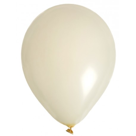 Ballons ivoire en latex 23 cm les 8