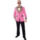 Déguisement 50's veste Teddy Boy rose homme luxe