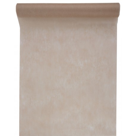 Chemin de table intissé taupe 10 M
