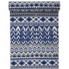 Chemin de table ethnique coton bleu 3 M