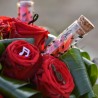 Eprouvettes à dragées notes de musique en verre 10 cm les 4
