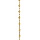 Guirlande Versailles or décorative 200 cm