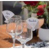 Etiquettes Eventail Versailles marque verre les 6