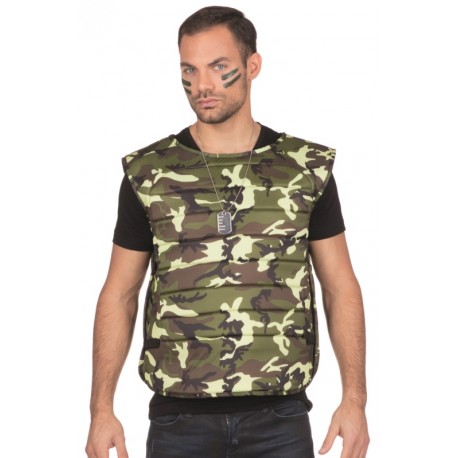 Déguisement gilet militaire homme