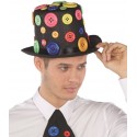 Chapeau Haut de forme avec boutons homme