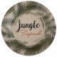 Assiette carton Jungle Tropical 22.5 cm les 10