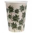 Gobelets carton Jungle Tropical les 10