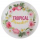 Assiette carton tropical paradise 22.5 cm les 10