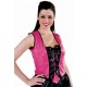 Déguisement Bustier Moulin Rouge rose femme luxe