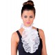 Jabot à dentelle blanche femme luxe