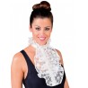 Jabot à dentelle crème femme luxe