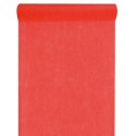 Chemin de table intissé rouge 25 M