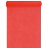 Chemin de table intissé rouge 25 M