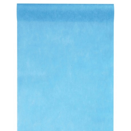 Chemin de table intissé turquoise 25 M