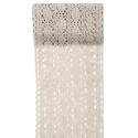 Chemin de table Broderie coton naturel 2 M