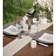 Chemin de table broderie coton naturel 2 M