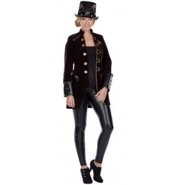 Déguisement manteau Steampunk femme