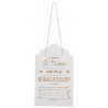 Pancarte Je t'aime blanche en carton 46 cm