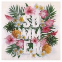 Serviettes de table Tropical Summer papier les 20