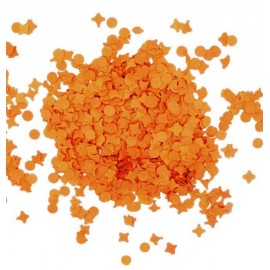Confettis fluo orange luxe 100g