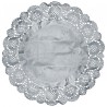 Napperons dentelle papier argent 35 cm les 10