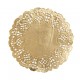 Napperons dentelle papier or 10 cm les 10
