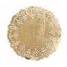 Napperons dentelle papier or 10 cm les 10