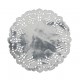 Napperons dentelle papier argent 10 cm les 10