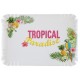 Plateau tropical paradise carton les 5