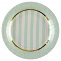 Assiettes carton Baby shower vert 22.5 cm les 10