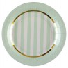 Assiettes carton Baby shower vert 22.5 cm les 10