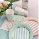 Petite serviette de table Baby shower vert papier les 20