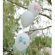 Ballon Baby shower rose 23 cm les 8