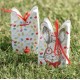 Boîte lapin de Pâques en carton les 4
